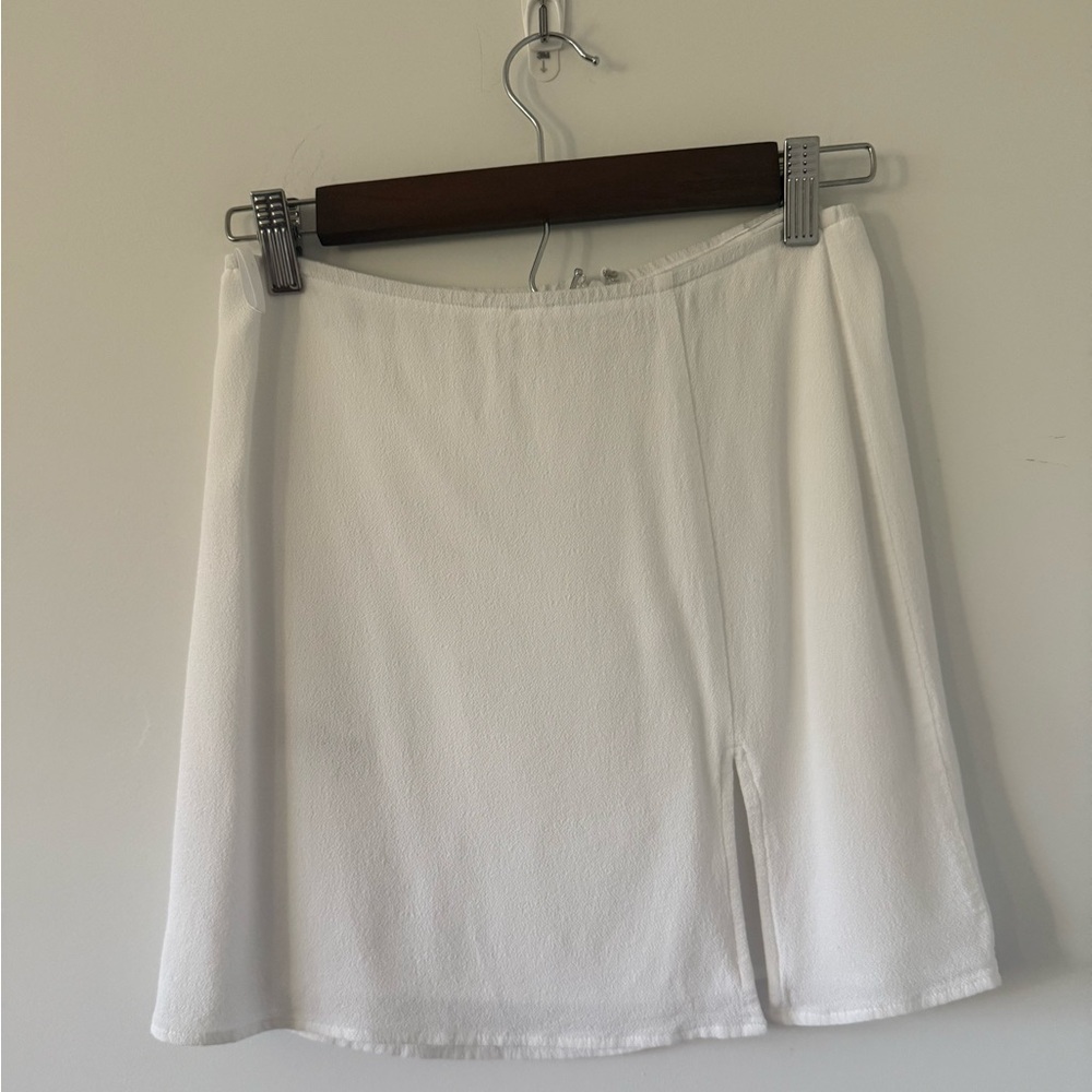 Aritzia Sunday Best White Mini Skirt